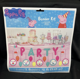 PEPPA PIG 'Confetti Party' DOUBLE BANNER KIT (2pcs) ~ Birthday Party Decorations