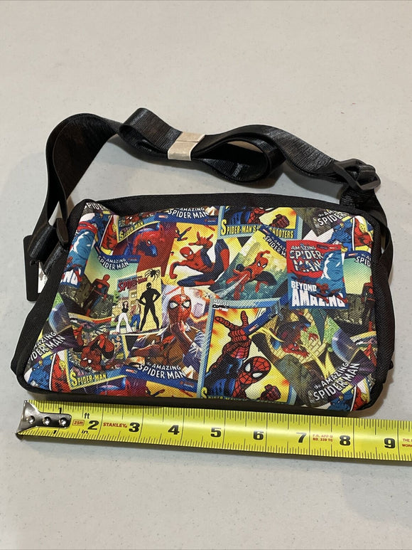 Marvel Amazing Spiderman Crossbody Bag Zipper Closure