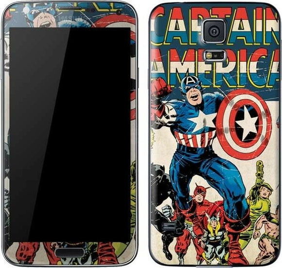 Captain America Big Premiere Issue Galaxy S5 Skinit Phone Skin Marvel NEW