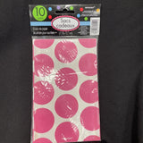 Pink Polka Dot Party Favor Bags 10Ct 7”x4.5”