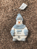 Snow Buddies Andrea Personalized Snowman Ornament NEW