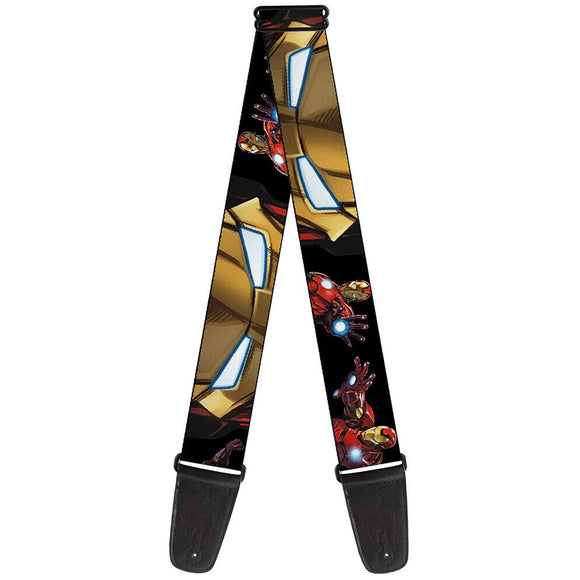 MARVEL AVENGERS Guitar Strap - Marvel Avengers Iron Man Poses- WIM008