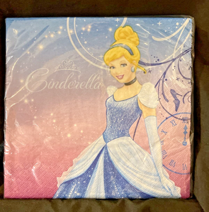 Cinderella Lunch Napkins 16 Count Party Supplies