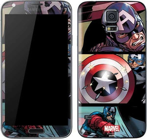 Captain America in Action Galaxy S5 Skinit Phone Skin Marvel NEW