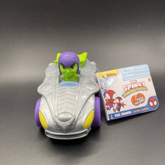 Marvel Spidey & His Amazing  Friends  Green Goblin Disc Dashers Vehicle Ages 3+