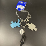 Marvel Spiderman, Venom, and Doc Ock Figures On Keychain With Chain And Hook