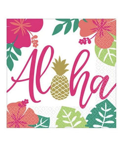 Luncheon Napkins Aloha Theme