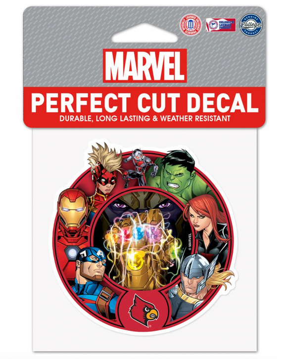 Louisville Cardinals Marvel Avengers Perfect Cut Decal 4