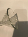 4oz Ribbed Glass Funnel EUC