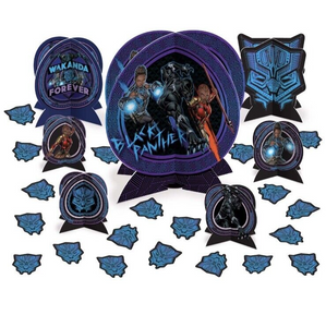 BLACK PANTHER 'Wakanda Forever' TABLE DECORATING KIT (1 kit)~ Birthday Party