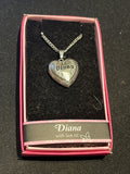 Heart Picture Locket With Love Necklace 16-18" Chain Diana