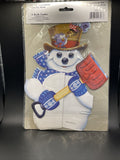 Beistle Snowman Honeycomb Art Tissue Centerpiece Winter Table Decoration 10.5”