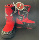 Marvel Spiderman Toddler Snowboot size 10XM New