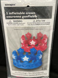 Inflatable Pink Crown 5.2” High 7.76” Diameter