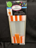 Amscan Orange & White Striped Party Bag W/Twist Ties Measures 3.1" X 3.5",