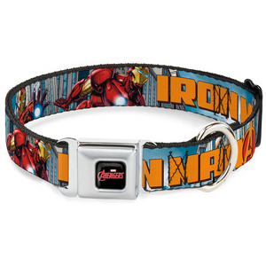MARVEL AVENGERS Logo - IRON MAN w/Avengers Logo Cityscape- Large 15"-26"  WIM015
