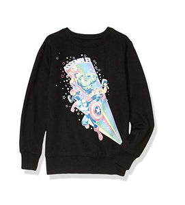 Marvel Girls Avengers Assemble Black Sz Med Sweatshirt