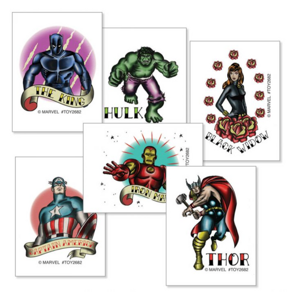 Marvel Comics Inked Tattoos - Prizes and Giveaways - 144 per Pack