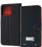 Ingrem iPhone 13 Case Notebook Type Marvel Logo IJ-DMP36ELC1BR/MV5