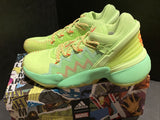 adidas x Marvel DON Issue 2 Spidy Sense Mens Glow Mint Basketball Sneaker sz 3.5