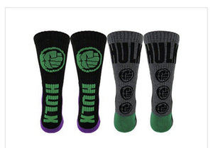 Marvel Hulk Athletic Socks 2 Pair Mens Size 6-12