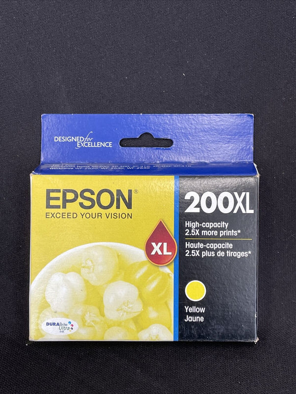 Epson 200XL Yellow Ink Cartridges XP Series XP-300 XP-310 XP-400 Exp 2022