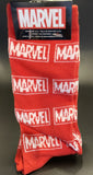 Marvel Brand Logo All Over Mens Crew Socks Sz 6-12