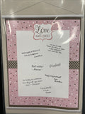 Amscan Love Always & Forever Wedding Sign-In Sheet 19"  x 24"