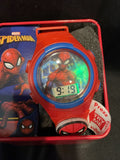 Spiderman LCD Flashing Youth Watch w/ Spiderman Light Up on Band