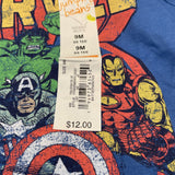 Marvel NWT Baby Boy 9M T-Shirt Spider Man Iron Man Captain America Hulk Clothes