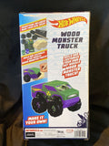 Marvel Hulk Avengers Hot Wheels Wood Monster Truck New In Box Ages 4+