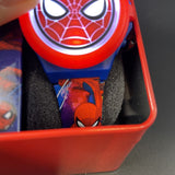 Marvel Spiderman Face Light Up Flip Top Kids LED Watch W/Decorative Band