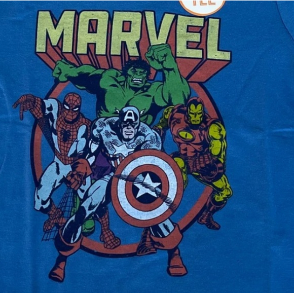 Marvel NWT Toddler 4T T-Shirt Spider Man Iron Man Captain America Hulk