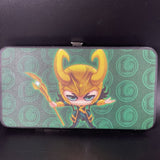 Buckle Down Marvel Chibi Thor Pose + Loki Logo Hinged Wallet