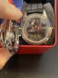 Miles Morales Spinner Flip Cover LCD Youth Watch Blk Band In Collectable Box Marvel