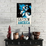 iCanvasART MRV1510 Marvel Retro: Captain America Splash of Color Canvas Only