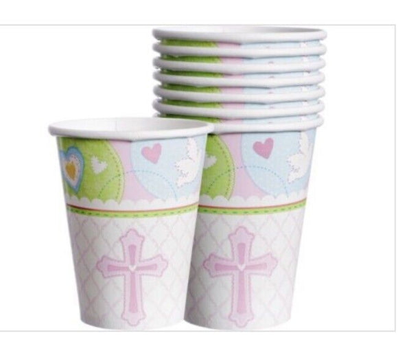 Pink Sweet Religious Hot/Cold Cups 8ct