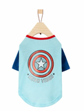 Marvel 's Captain America "Hero Vibes" Dog & Cat T-shirt Size XXL