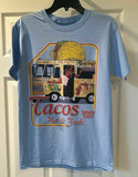 Marvel Deadpool Taco Truck T-Shirt Sz XXX-Large Blue NEW