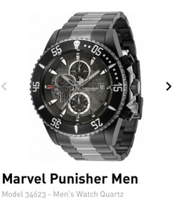Marvel Punisher Mens Invicta Quartz Watch 34623 Limited Edition 5/3000