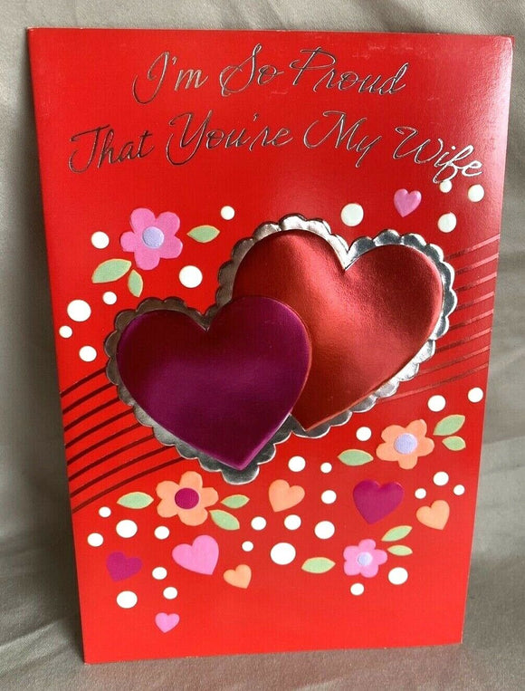 Wife Valentine’s Day Greeting Card w/Envelope NEW