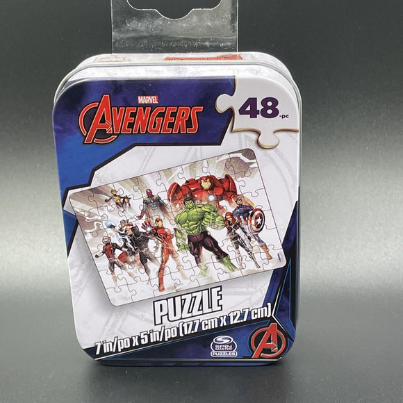 Marvel Avengers 48pc Mini Puzzle in Tin 7”x5