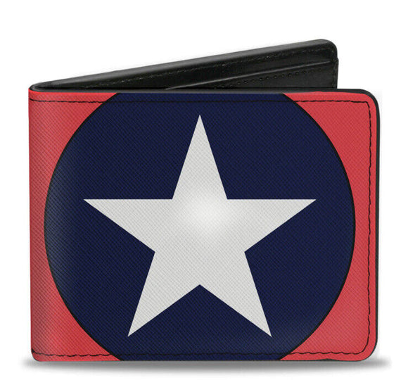 Buckle Down Marvel  Captain America Close Up Shield Wallet