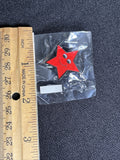 Red Star Lapel Pin with Smile