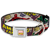 Marvel Comics Seatbelt Buckle Collar - Large 15"-26" WSPD055
