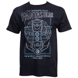 Marvel Fantastic Four Fantasticar T-Shirt Size X-Large NEW