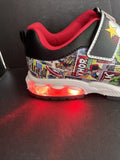 Marvel Comics Boys Light Up Running Shoe  Size 2