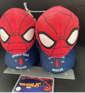 Marvel Comics Child  Spiderman Rescue Sock Top Slippers Size 9-Child