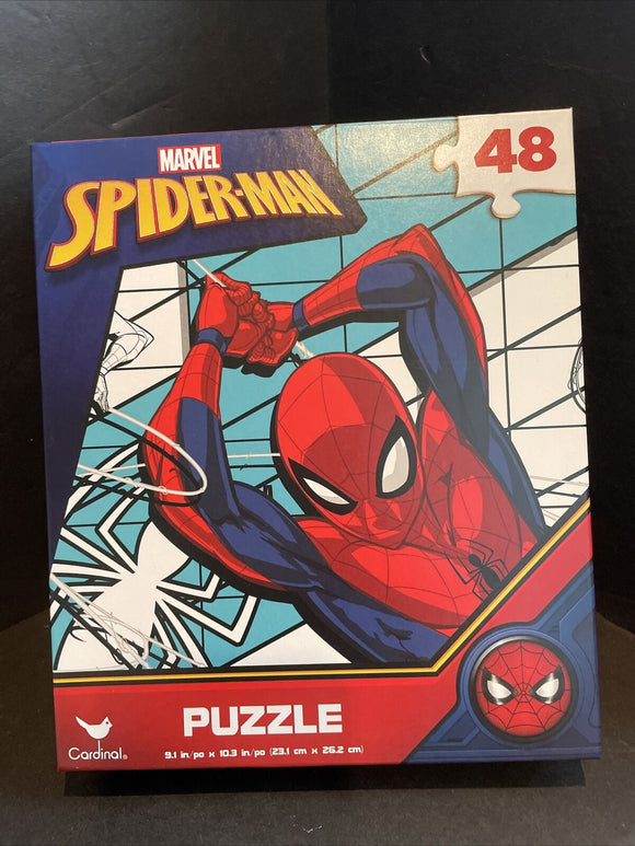 Marvel Spiderman 48 Piece Jigsaw Puzzle 9.1”x10.3”