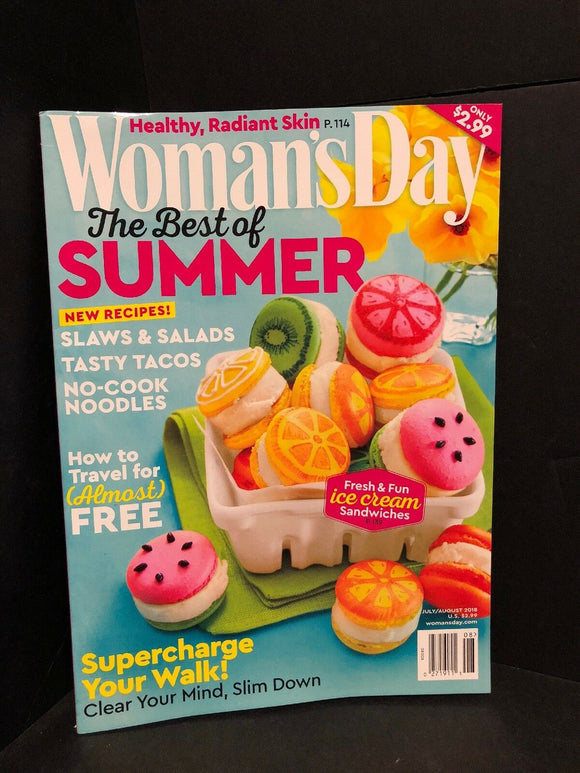 Woman's Day Magazine July/August 2018 The Best of Summer Brand NEW